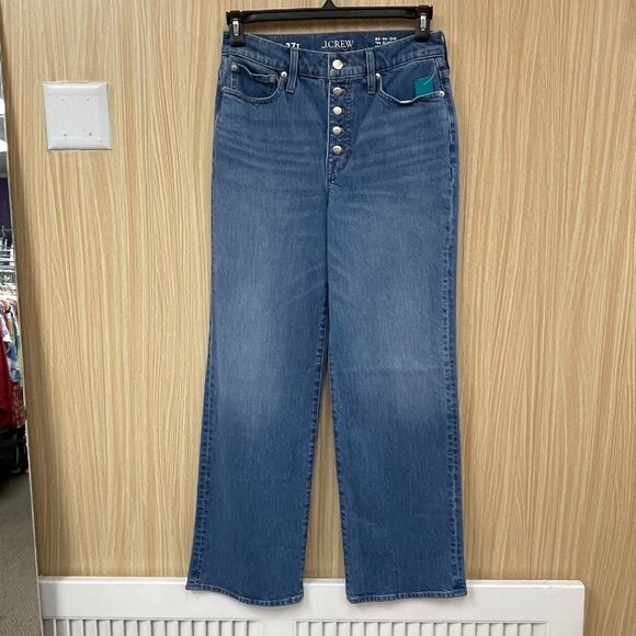 J. Crew Slim Wide Jeans Size 4 Tall - Picture 1 of 7